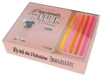 Coffret Le kit de l'héroïne imparfaite. J'apprends à dire fuck en 5 semaines. Mon carnet pour lâcher