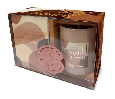 Coffret bougie bijou. La surprise qui fait chaud au coeur