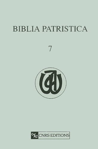 Biblia Patristica : Index des citations et allusions bibliques dans la littérature patristique. Tome