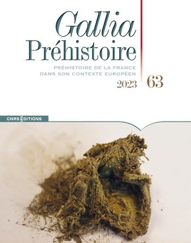 Gallia Préhistoire N° 63/2023