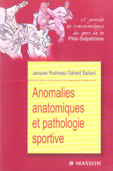 Anomalies anatomiques et pathologie sportive. 22e journée de traumatologie du sport de la Pitié-Salp