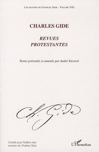 CHARLES GIDE - REVUES PROTESTANTES - VOLUME VIII