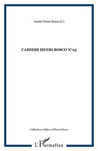 Cahiers Henri Bosco N° 25
