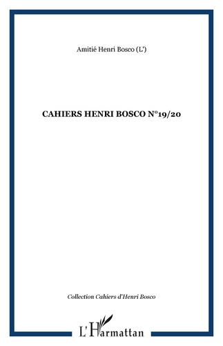 Cahiers Henri Bosco N° 19-20