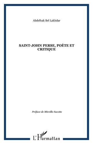 Saint-John Perse, poète et critique
