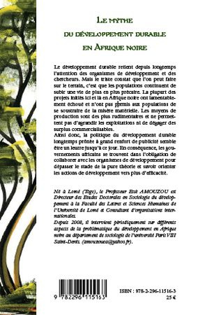 Le mythe du développement durable en Afrique noire