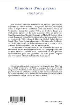 Mémoires d'un paysan (1925-2009)