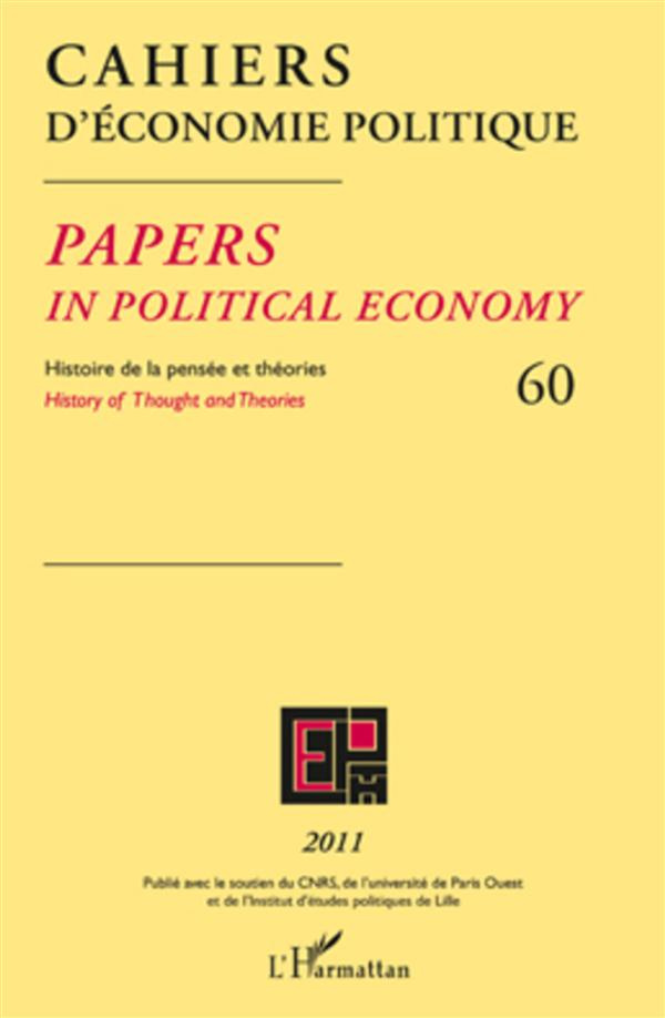 Cahiers d'économie politique N° 60/2011