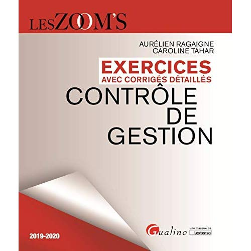 Contrôle de Gestion/Exercices avec corrigés détaillés