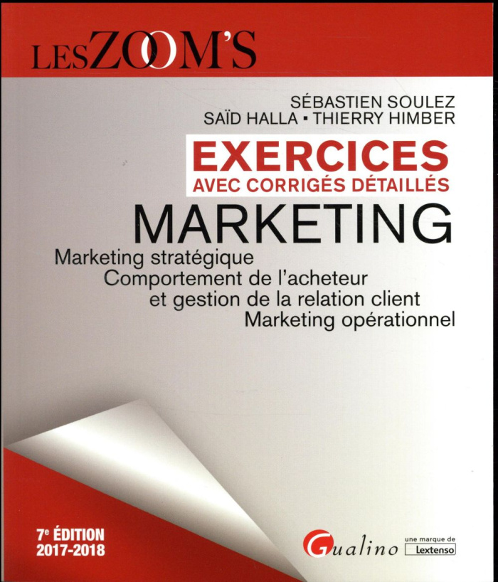 Marketing exercices avec corrigés détaillés