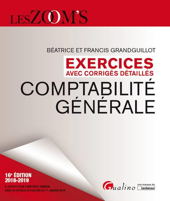 Comptabilité générale 2018-2019 exercices avec corrigés détaillés