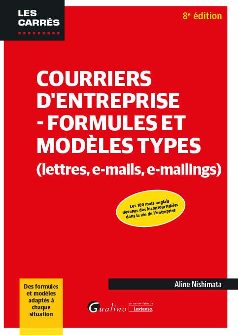 Courriers d'entreprise - Formules et modèles types