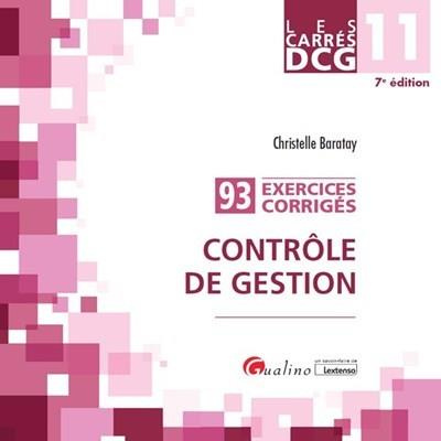 Contrôle de gestion 93 exercices corrigés