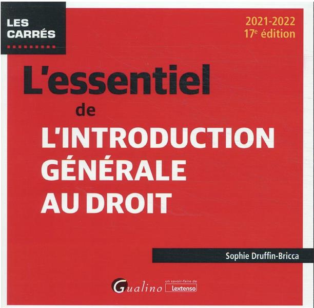 L'essentiel de l'introduction générale au droit