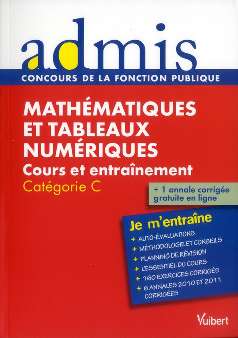Mathématiques et tableaux numériques. Catégorie C