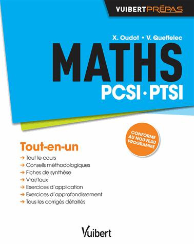 Maths. PCSI, PTSI
