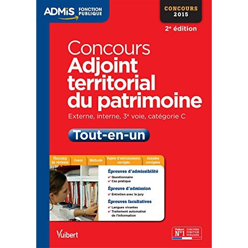 Concours Adjoint territorial du patrimoine Tout-en-un. Externe, interne et 3e voie, catégorie C, 2e