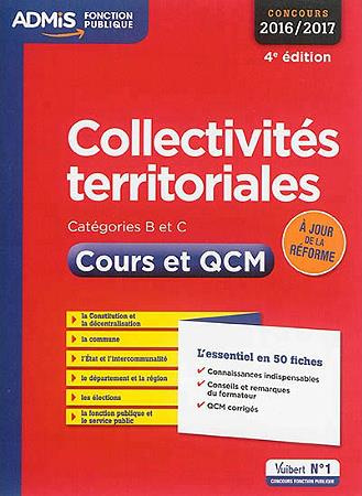 Collectivités territoriales. Cours et QCM, 4e édition