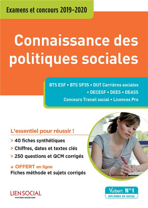 Connaissance des politiques sociales. Examens et concours, Edition 2019-2020