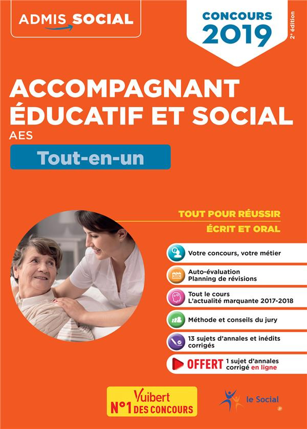 Concours Accompagnant éducatif et social AES. Tout-en-un, Edition 2019