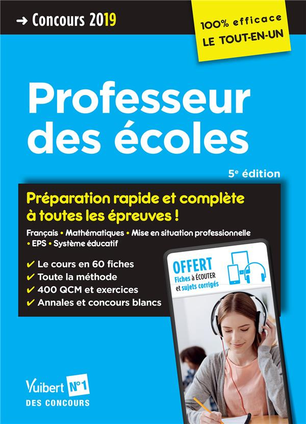 Concours Professeur des écoles. Edition 2019