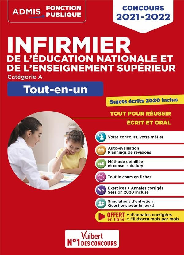 Concours Infirmier de l'éducation nationale et de l'enseignement supérieur Catégorie A. Tout-en-un,