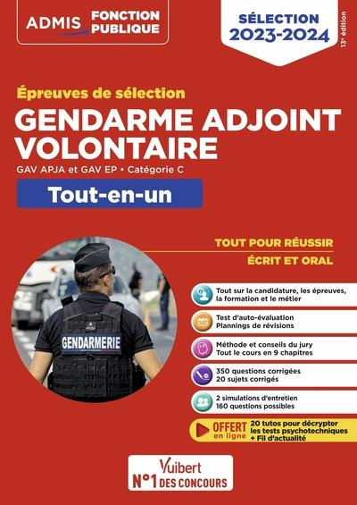 Epreuves de sélection Gendarme adjoint volontaire. GAV, APJA et GAV EP - Catégorie C, Edition 2023-2