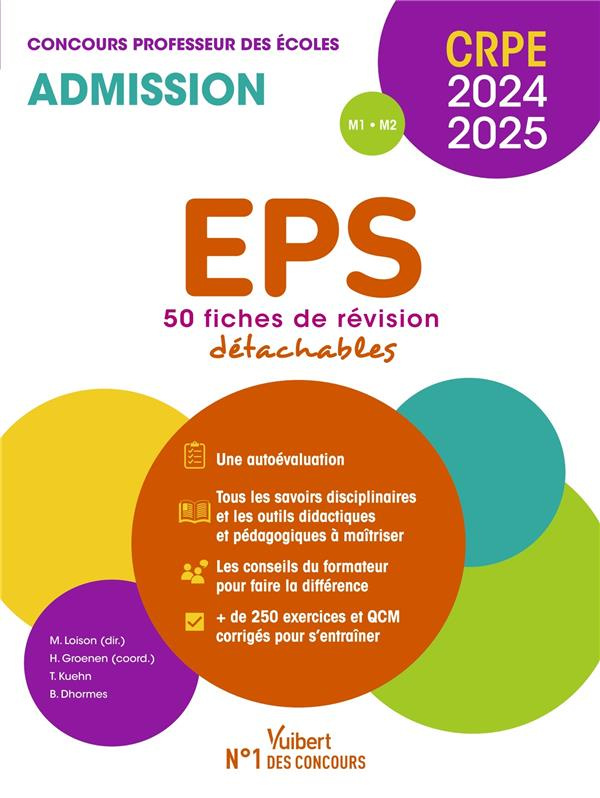 EPS concours Professeur des écoles. 50 fiches de révision détachables, Edition 2024-2025