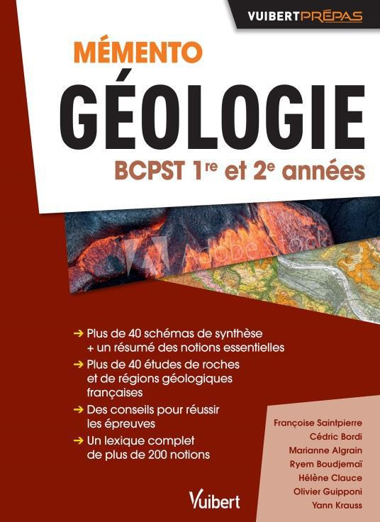Mémento Géologie BCPST 1re et 2e années