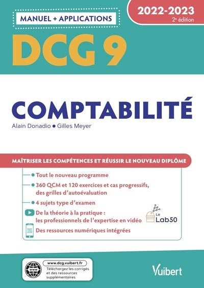 Comptabilité DCG 9. Manuel   applications, Edition 2022-2023