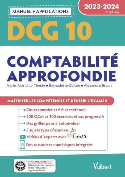 Comptabilité approfondie DCG 10. Edition 2023-2024