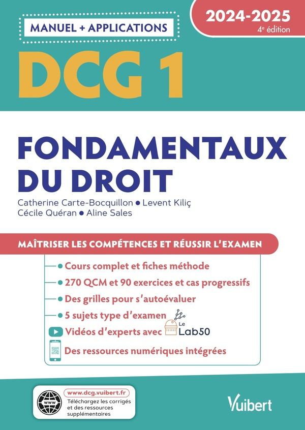 Fondamentaux du droit DCG 1. Edition 2024-2025