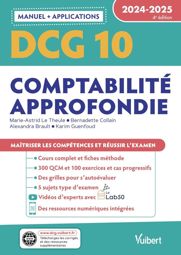 Comptabilité approfondie DCG 10. Edition 2024-2025