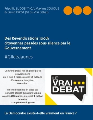Revendications 100 % citoyennes passées sous silence par le Gouvernement. #GiletsJaunes