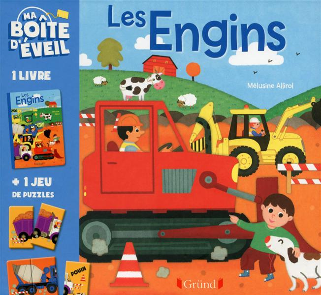 Les engins. Avec 1 jeu de puzzles