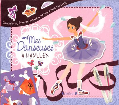 Mes danseuses à habiller. Contient 4 stylos à paillettes