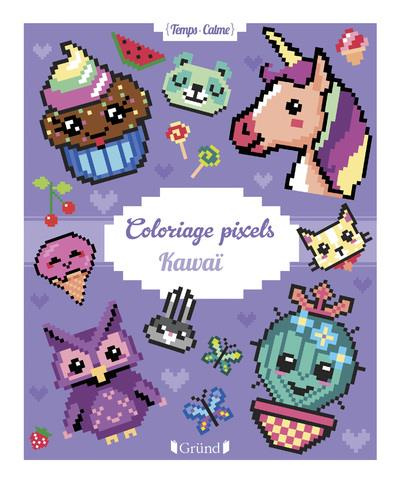 Coloriages pixels. Kawaï