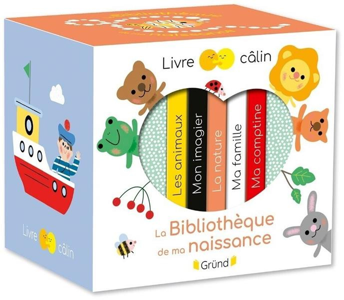 La bibliothèque de ma naissance. Coffret en 5 volumes : Les animaux ; Mon imagier ; La nature ; Ma f