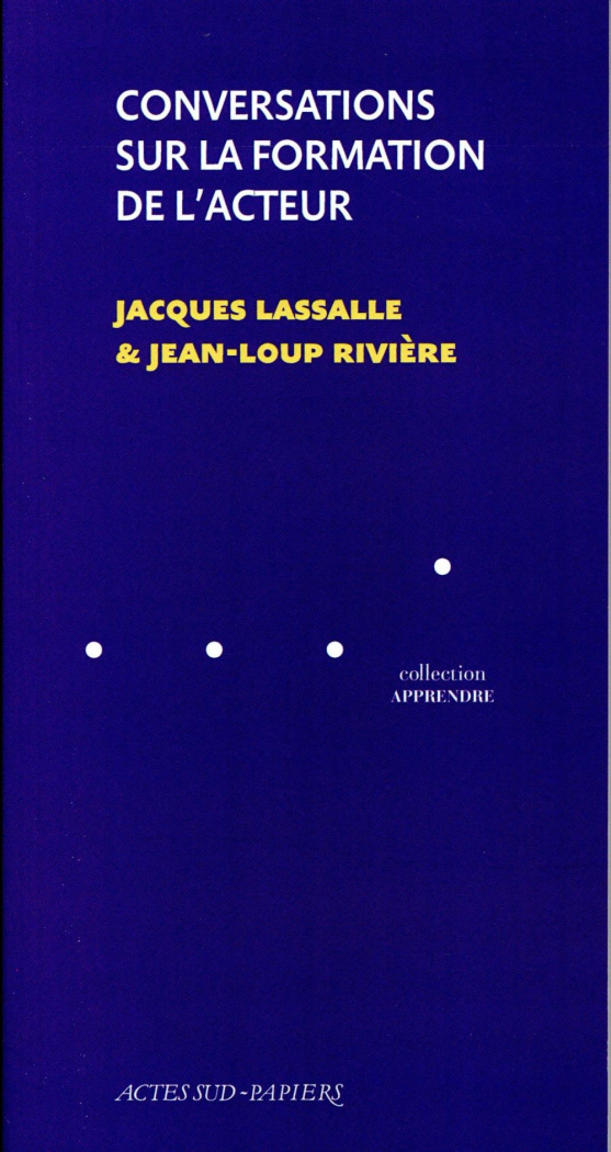 Conversations sur la formation de l'acteur