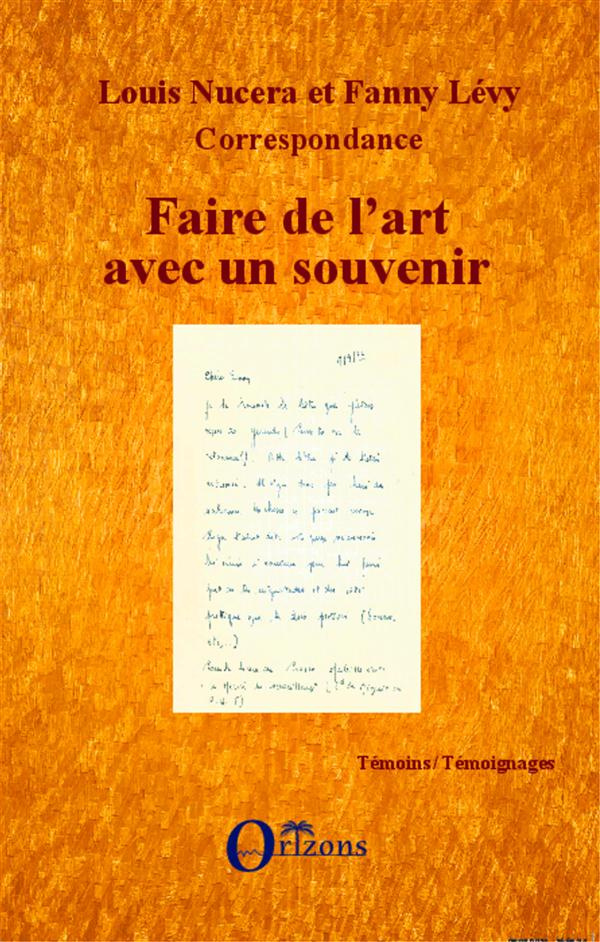 Faire de l'art avec un souvenir. Correspondance
