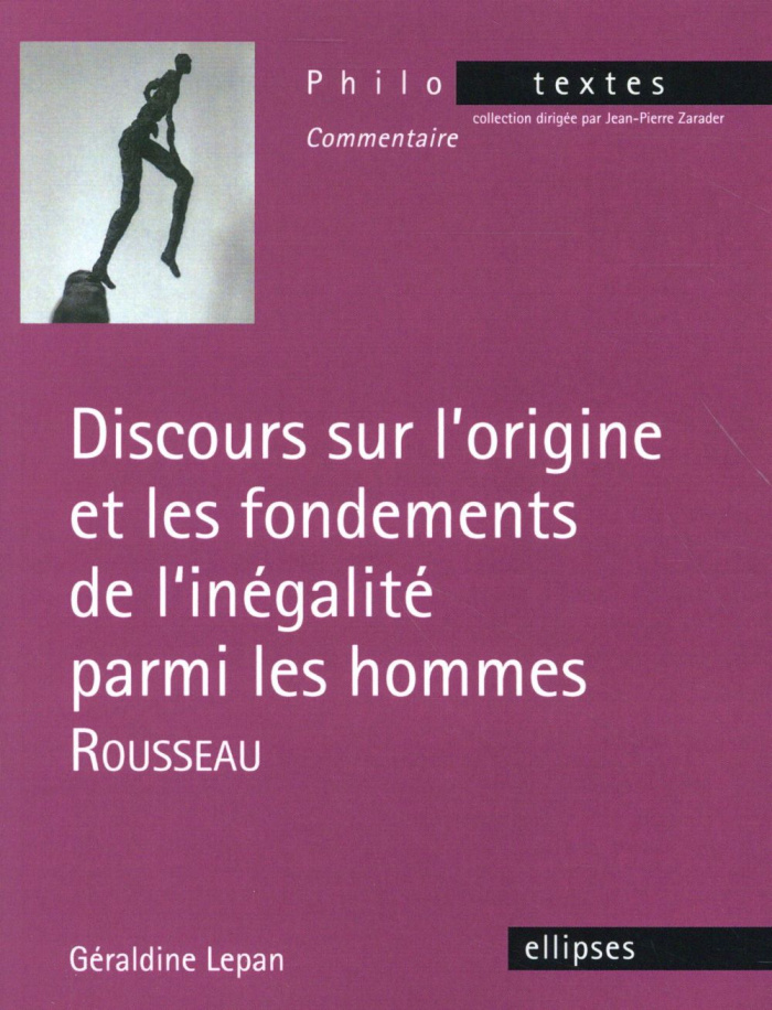 Discours sur l'origine et les fondements de l'inégalité parmi les hommes. Rousseau