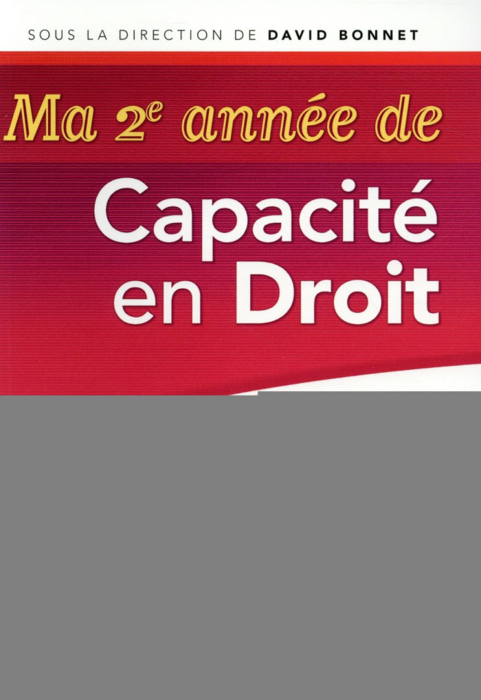 Ma 2e année de capacité en droit. Droit administratif spécial, Droit fiscal et procédure fiscale, Dr
