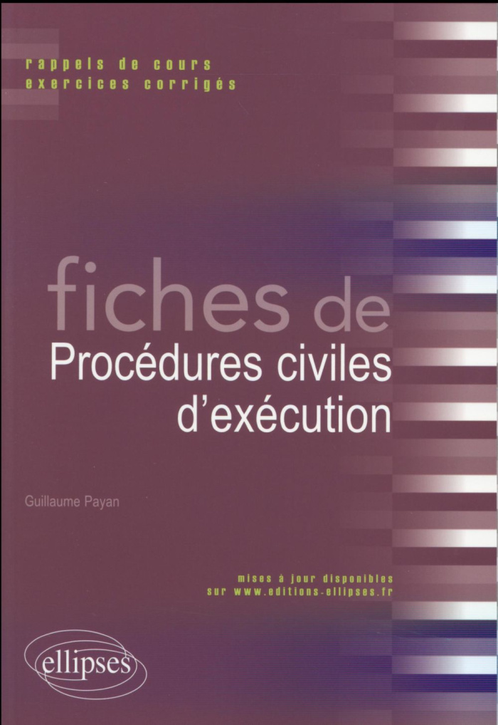Fiches de procédures civiles d'exécution