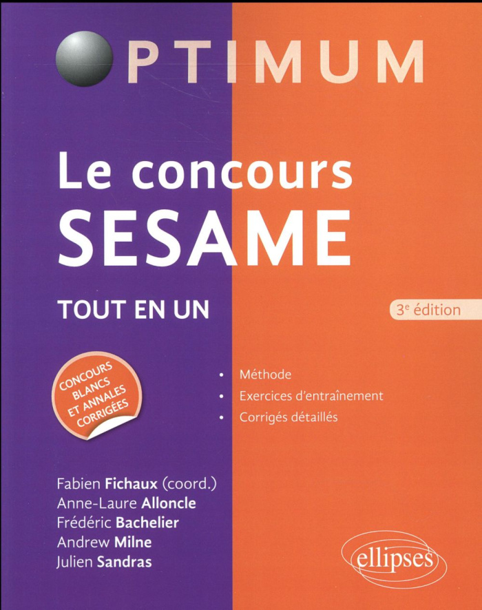 Le concours SESAME. 3e édition