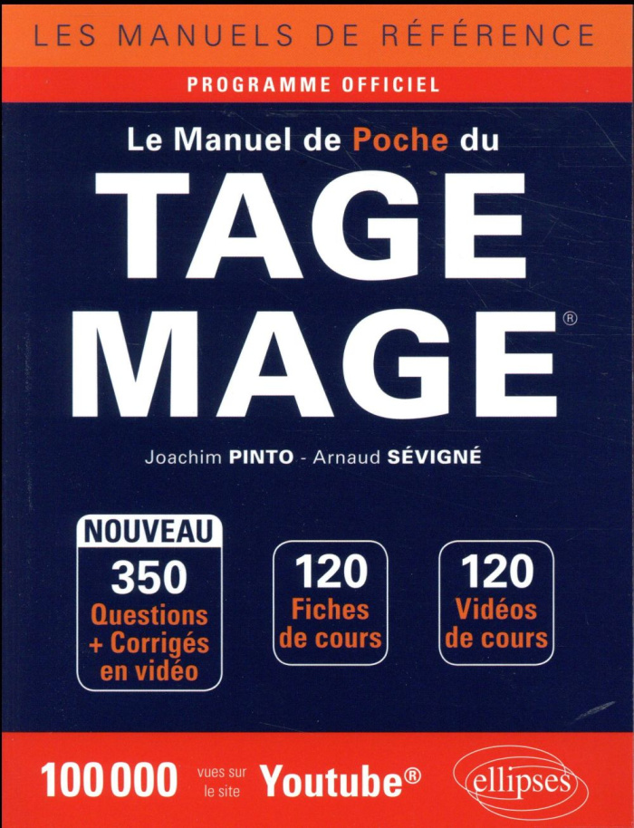 Le manuel de poche du TAGE MAGE. Edition 2018