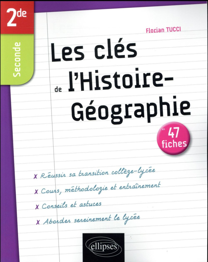 Les clés de l'Histoire-Géographie en Seconde en 47 fiches