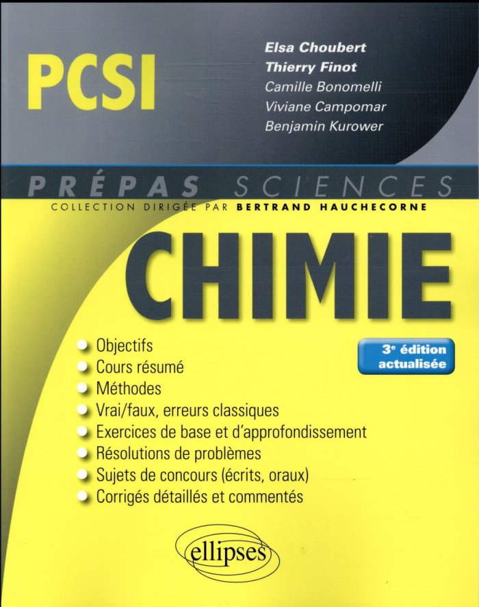 Chimie PCSI. 3e édition