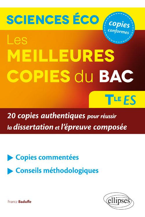 Les meilleures copies du bac Sciences économiques et sociales Terminale ES. 20 copies authentiques p