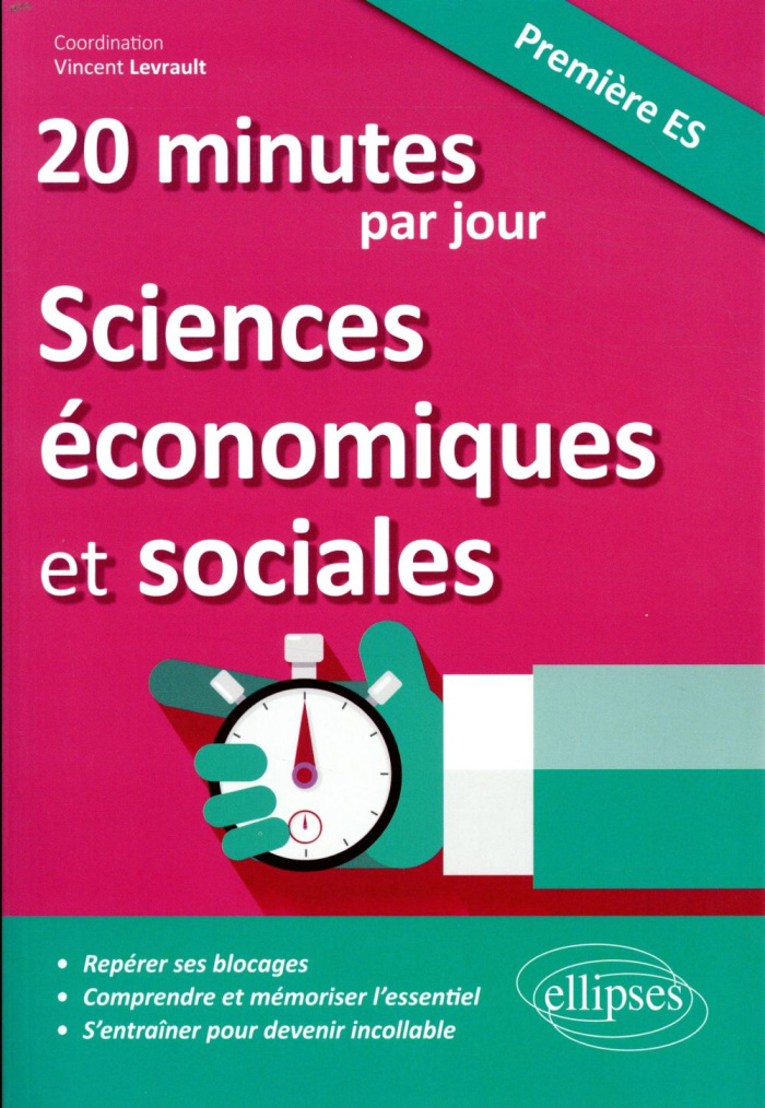 20 minutes de Sciences économiques et sociales par jour 1ere ES