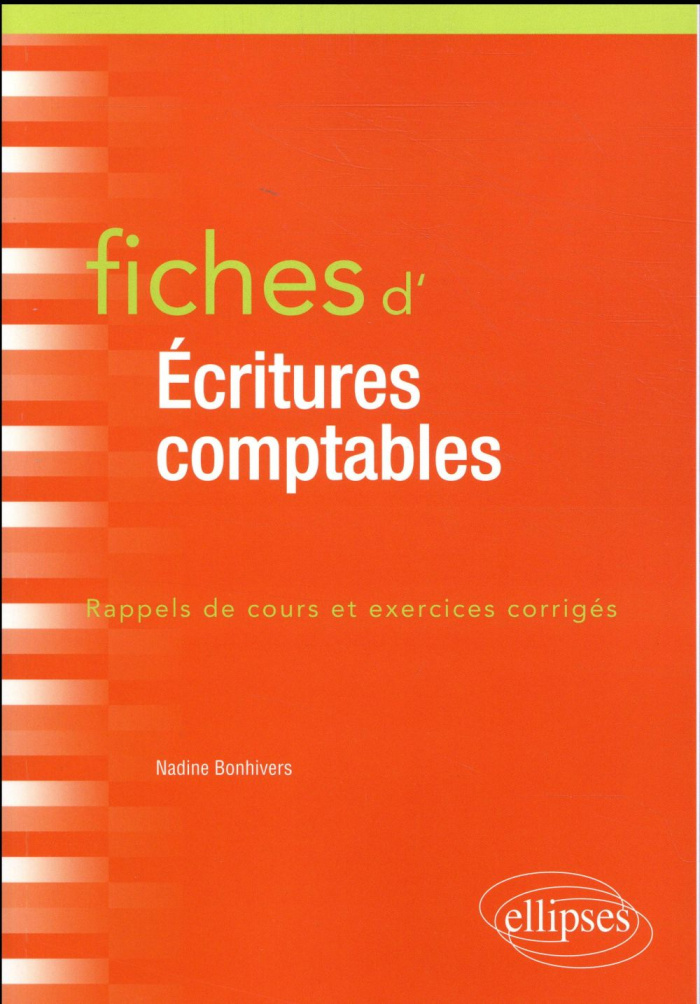 Fiches d'écritures comptables